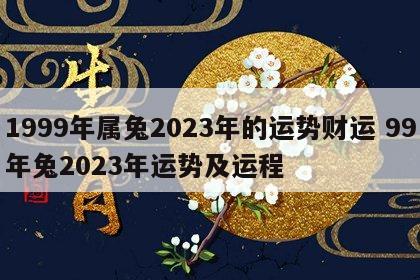 1999年属兔2023年的运势财运 99年兔2023年运势及运程