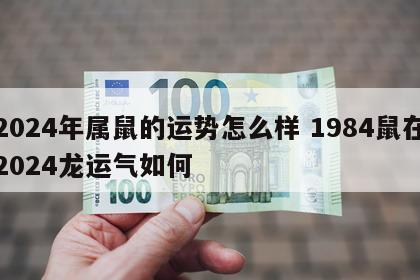 2024年属鼠的运势怎么样 1984鼠在2024龙运气如何
