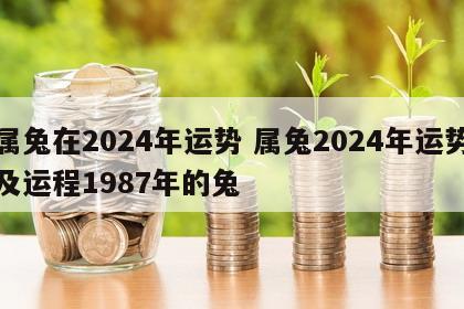 属兔在2024年运势 属兔2024年运势及运程1987年的兔