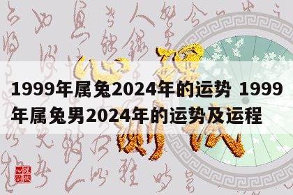 1999年属兔2024年的运势 1999年属兔男2024年的运势及运程