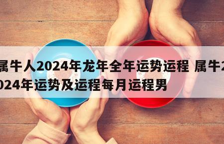 属牛人2024年龙年全年运势运程 属牛2024年运势及运程每月运程男