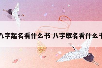 八字起名看什么书 八字取名看什么书