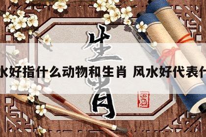 风水好指什么动物和生肖 风水好代表什么