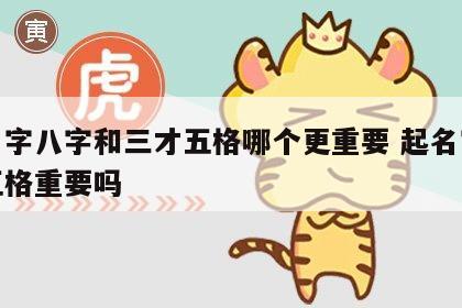 起名字八字和三才五格哪个更重要 起名字三才五格重要吗