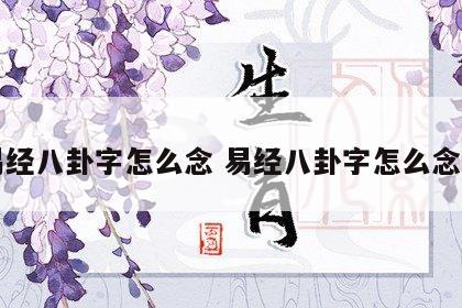 易经八卦字怎么念 易经八卦字怎么念的