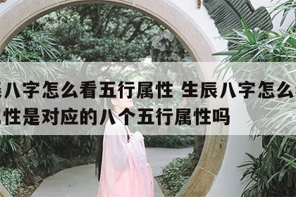 生辰八字怎么看五行属性 生辰八字怎么看五行属性是对应的八个五行属性吗
