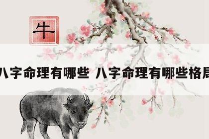 八字命理有哪些 八字命理有哪些格局