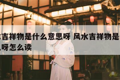 风水吉祥物是什么意思呀 风水吉祥物是什么意思呀怎么读