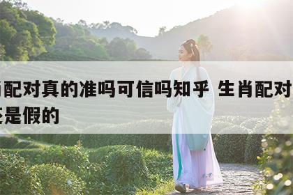 生肖配对真的准吗可信吗知乎 生肖配对是真的还是假的