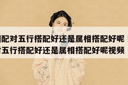 婚姻配对五行搭配好还是属相搭配好呢 婚姻配对五行搭配好还是属相搭配好呢视频