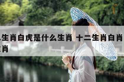 十二生肖白虎是什么生肖 十二生肖白肖是什么生肖