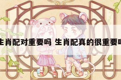 生肖配对重要吗 生肖配真的很重要吗