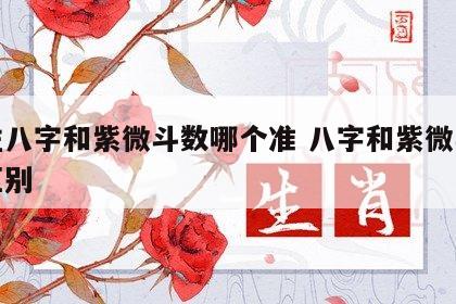 四柱八字和紫微斗数哪个准 八字和紫微斗数的区别