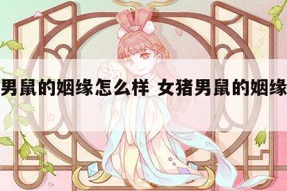 女猪男鼠的姻缘怎么样 女猪男鼠的姻缘怎么样啊