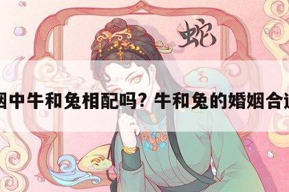 婚姻中牛和兔相配吗? 牛和兔的婚姻合适吗