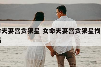 女命夫妻宫贪狼星 女命夫妻宫贪狼星找啥样伴侣
