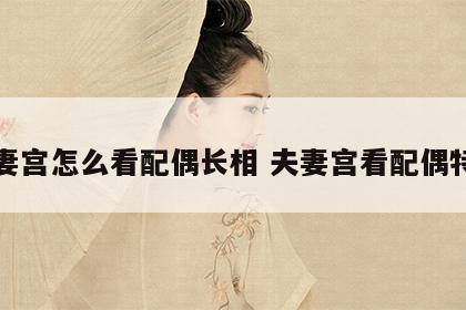 夫妻宫怎么看配偶长相 夫妻宫看配偶特征
