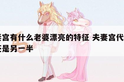夫妻宫有什么老婆漂亮的特征 夫妻宫代表自己还是另一半