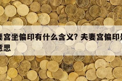 夫妻宫坐偏印有什么含义? 夫妻宫偏印是什么意思