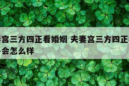 夫妻宫三方四正看婚姻 夫妻宫三方四正桃花星多会怎么样