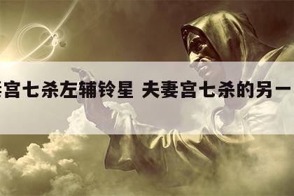 夫妻宫七杀左辅铃星 夫妻宫七杀的另一半相貌
