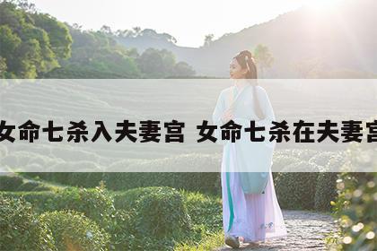 女命七杀入夫妻宫 女命七杀在夫妻宫