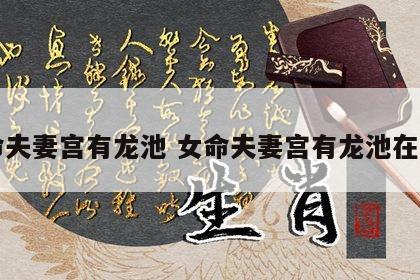 女命夫妻宫有龙池 女命夫妻宫有龙池在几宫