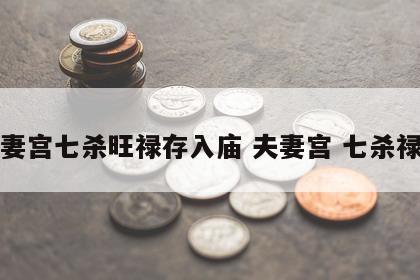 夫妻宫七杀旺禄存入庙 夫妻宫 七杀禄存