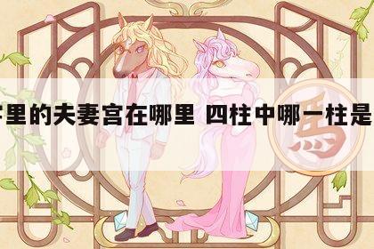 八字里的夫妻宫在哪里 四柱中哪一柱是夫妻宫