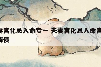 夫妻宫化忌入命专一 夫妻宫化忌入命宫 欠感情债