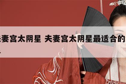 女夫妻宫太阴星 夫妻宫太阴星最适合的结婚对象