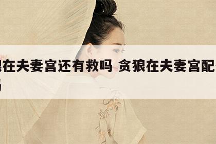 贪狼在夫妻宫还有救吗 贪狼在夫妻宫配偶漂亮吗