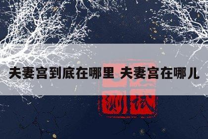 夫妻宫到底在哪里 夫妻宫在哪儿