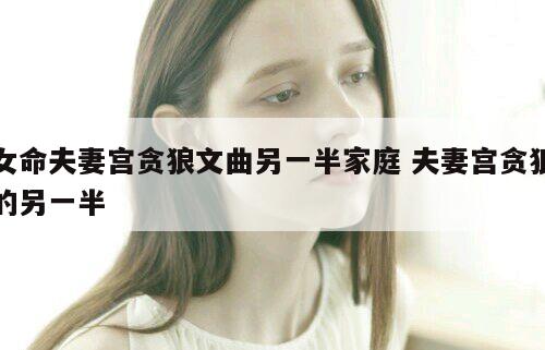 女命夫妻宫贪狼文曲另一半家庭 夫妻宫贪狼的另一半