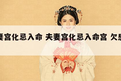 夫妻宫化忌入命 夫妻宫化忌入命宫 欠感情债