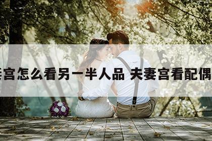 夫妻宫怎么看另一半人品 夫妻宫看配偶属相