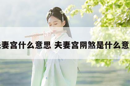 夫妻宫什么意思 夫妻宫阴煞是什么意思