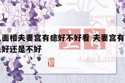 女人面相夫妻宫有痣好不好看 夫妻宫有痣到底是好还是不好