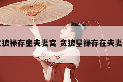 贪狼禄存坐夫妻宫 贪狼星禄存在夫妻宫
