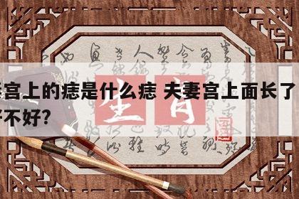 夫妻宫上的痣是什么痣 夫妻宫上面长了一颗痣好不好?
