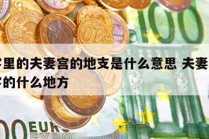 八字里的夫妻宫的地支是什么意思 夫妻宫在八字的什么地方