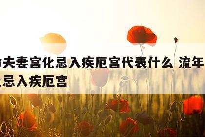 女命夫妻宫化忌入疾厄宫代表什么 流年夫妻宫化忌入疾厄宫