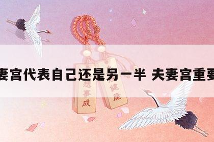 夫妻宫代表自己还是另一半 夫妻宫重要吗