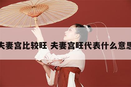 夫妻宫比较旺 夫妻宫旺代表什么意思