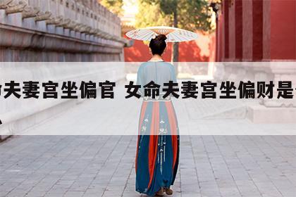 女命夫妻宫坐偏官 女命夫妻宫坐偏财是什么意思