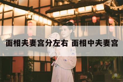 面相夫妻宫分左右 面相中夫妻宫